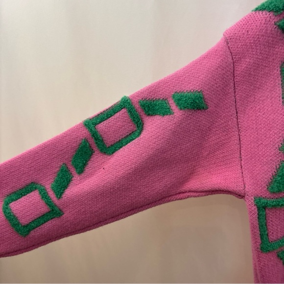 Alpha Kappa Alpha AKA Colors Sweater Thick And Comfy Sz Medium College Divine 9 - Picture 4 of 12
